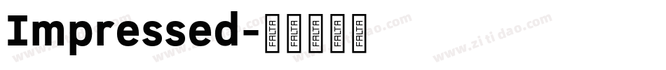 Impressed字体转换