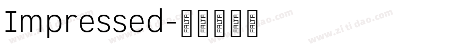Impressed字体转换
