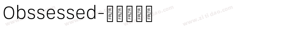Obssessed字体转换