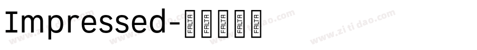 Impressed字体转换