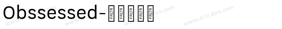 Obssessed字体转换