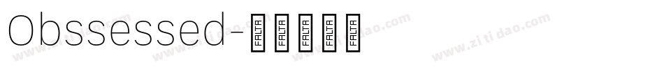Obssessed字体转换