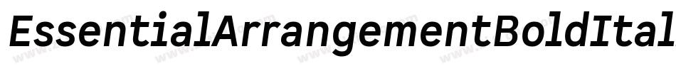 EssentialArrangementBoldItalic-pvwd字体转换