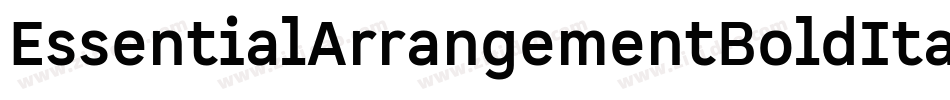EssentialArrangementBoldItalic-pvwd字体转换