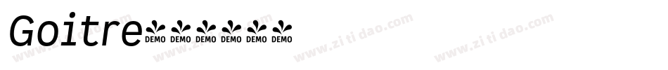 Goitre字体转换