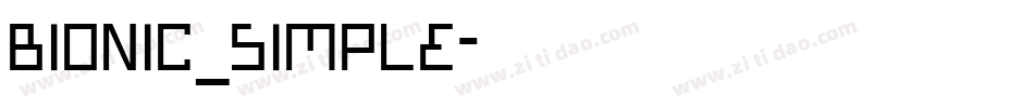 Bionic_simple字体转换