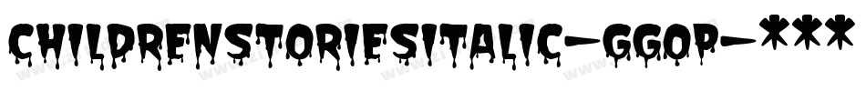 ChildrenStoriesItalic-ggop字体转换