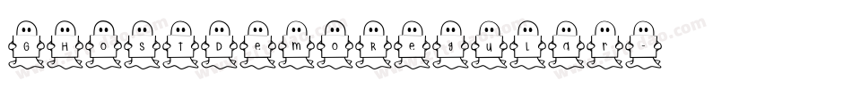 GhostDemoRegular字体转换