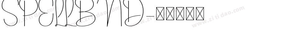SPELLBND字体转换