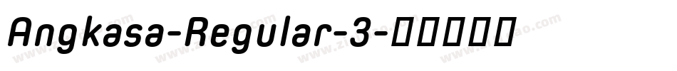 Angkasa-Regular-3字体转换