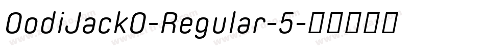 OodiJackO-Regular-5字体转换