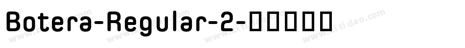 Botera-Regular-2字体转换