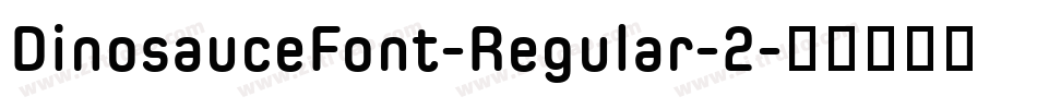 DinosauceFont-Regular-2字体转换