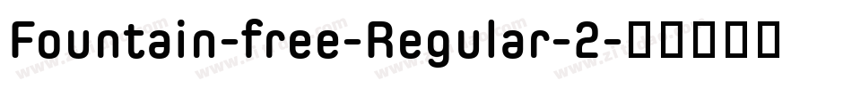 Fountain-free-Regular-2字体转换