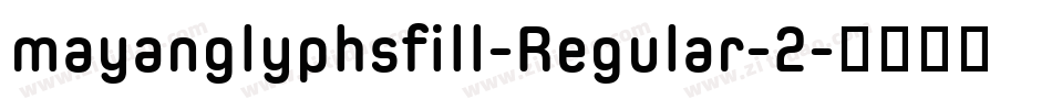 mayanglyphsfill-Regular-2字体转换