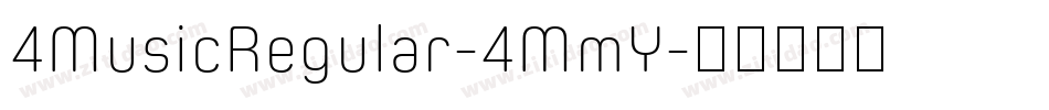 4MusicRegular-4MmY字体转换