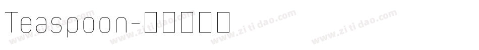 Teaspoon字体转换