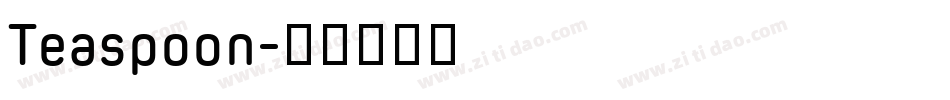 Teaspoon字体转换