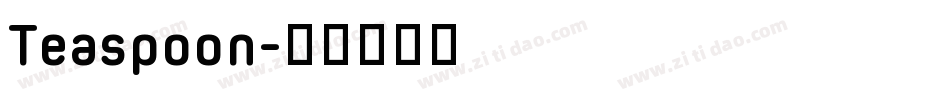 Teaspoon字体转换