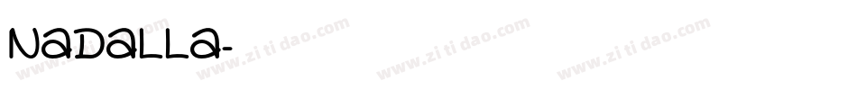 NADALLA字体转换
