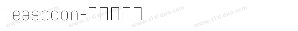 Teaspoon字体转换