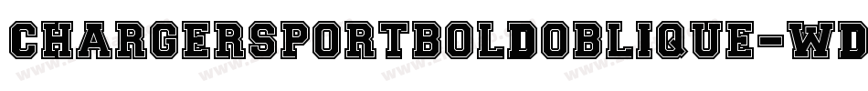 ChargerSportBoldOblique-WdPE字体转换