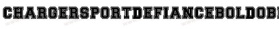 ChargerSportDefianceBoldOblique-p6MK字体转换
