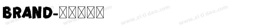 Brand字体转换