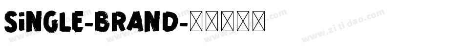 Single-Brand字体转换