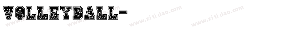 volleyball字体转换