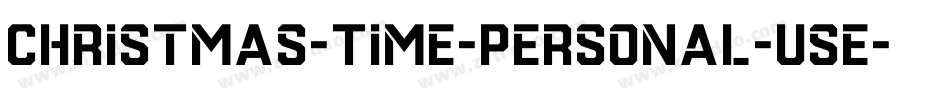 Christmas-Time-Personal-Use字体转换