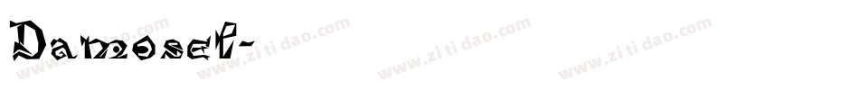 Damosel字体转换