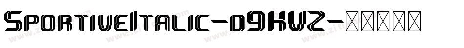 SportiveItalic-d9KVZ字体转换
