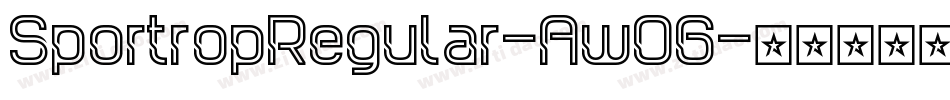 SportropRegular-AwO6字体转换