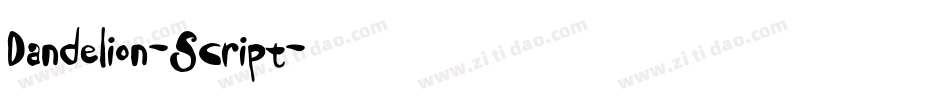 Dandelion-Script字体转换