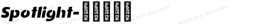 Spotlight字体转换
