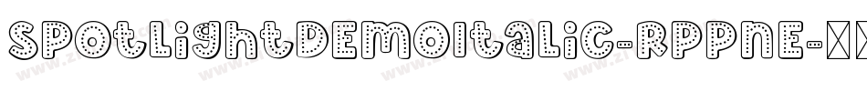 SpotlightDemoItalic-Rppne字体转换