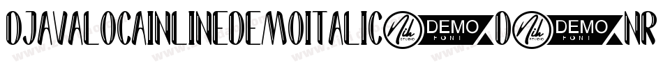 DjavalocaInlineDemoItalic-d9nR6字体转换