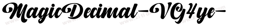 MagicDecimal-VG4ye字体转换