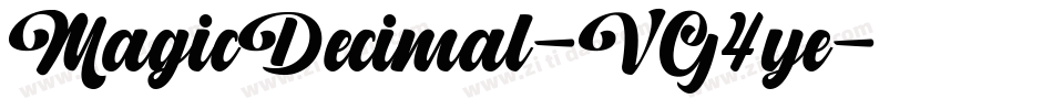 MagicDecimal-VG4ye字体转换