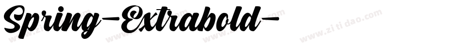 Spring-Extrabold字体转换