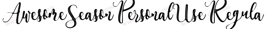 AwesomeSeasonPersonalUseRegular-ajYx字体转换