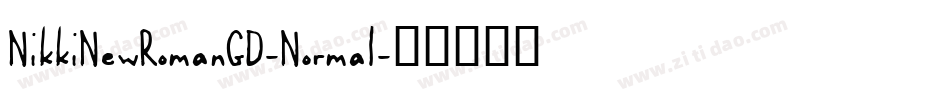 NikkiNewRomanGD-Normal字体转换
