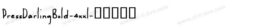 PressDarlingBold-4xxl字体转换