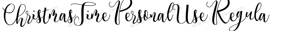 ChristmasTimePersonalUseRegular-adB9字体转换