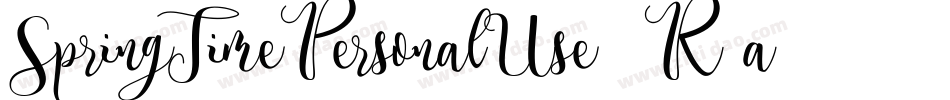 SpringTimePersonalUse-5R4a字体转换