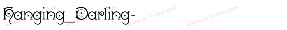 Hanging_Darling字体转换