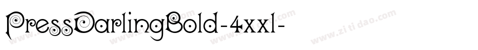 PressDarlingBold-4xxl字体转换