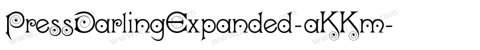 PressDarlingExpanded-aKKm字体转换