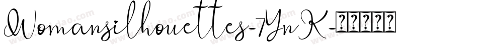 Womansilhouettes-7YnK字体转换